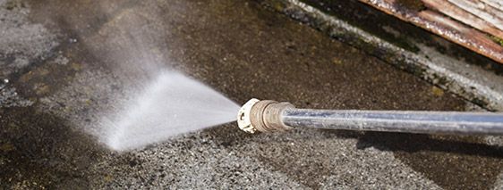 Hoge drukreiniging met stoom